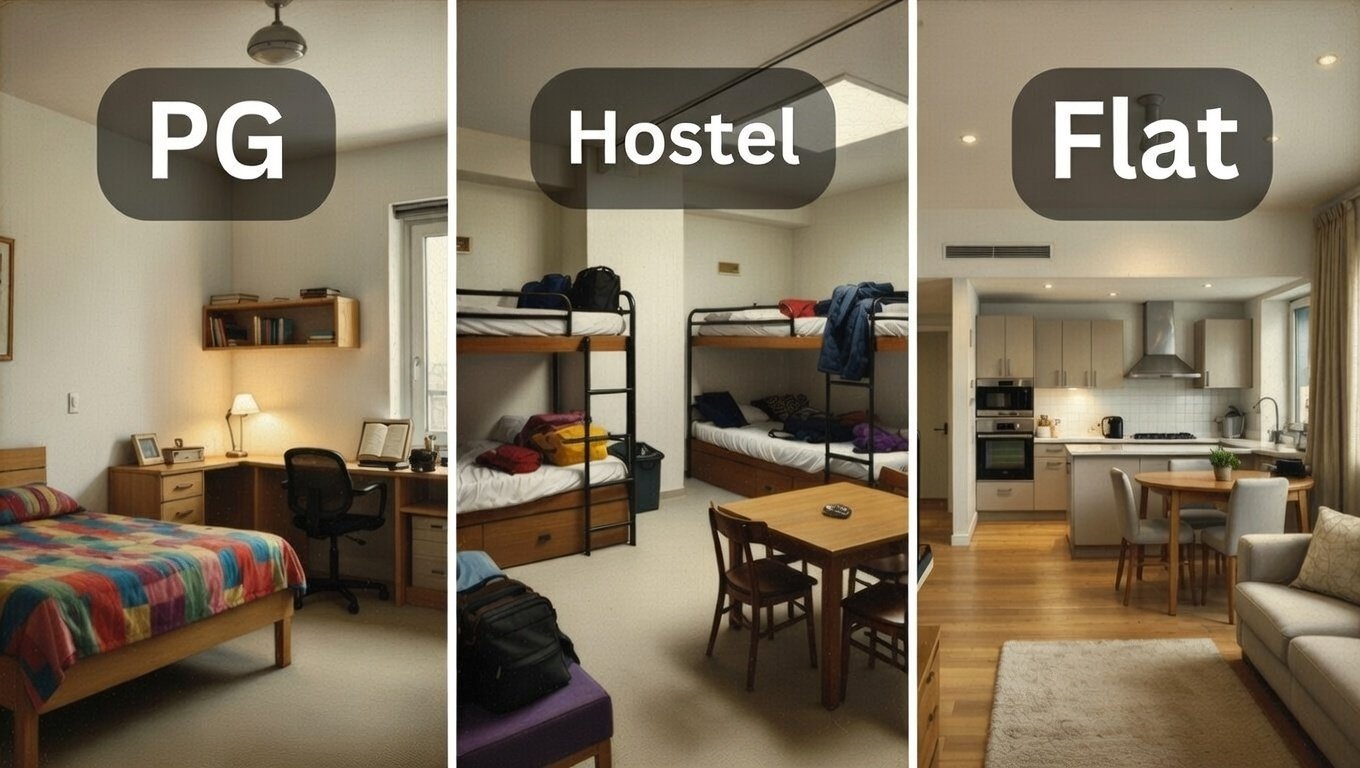 PG vs Hostel vs Flat – What's Better?